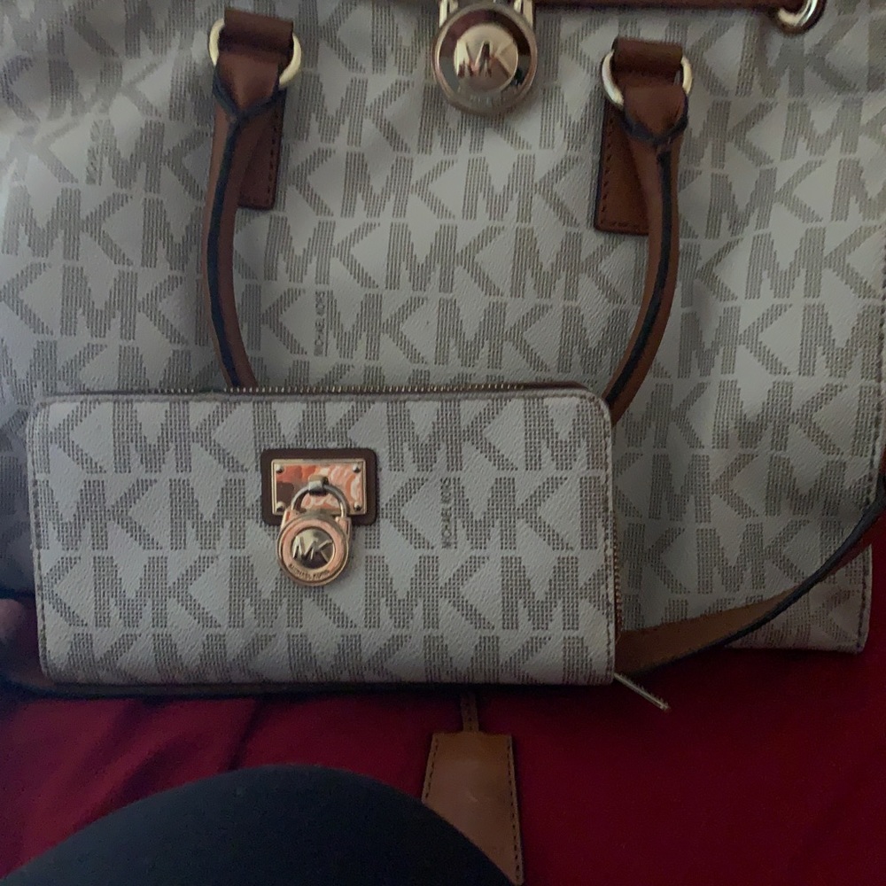MK Hamilton handbag with matching wallet